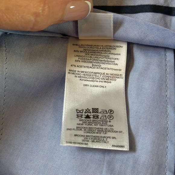 Brooks Brothers Regent‎ Dress Pants Plaid Wool Blend Trousers W38 L31 Italian - Picture 10 of 10